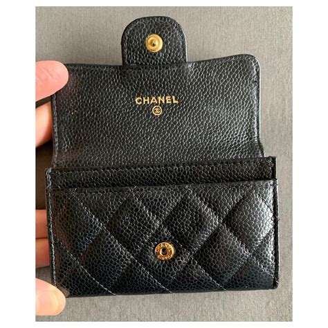 porte carte chanel noir|Portefeuille Chanel, pochettes et porte clefs Chanel .